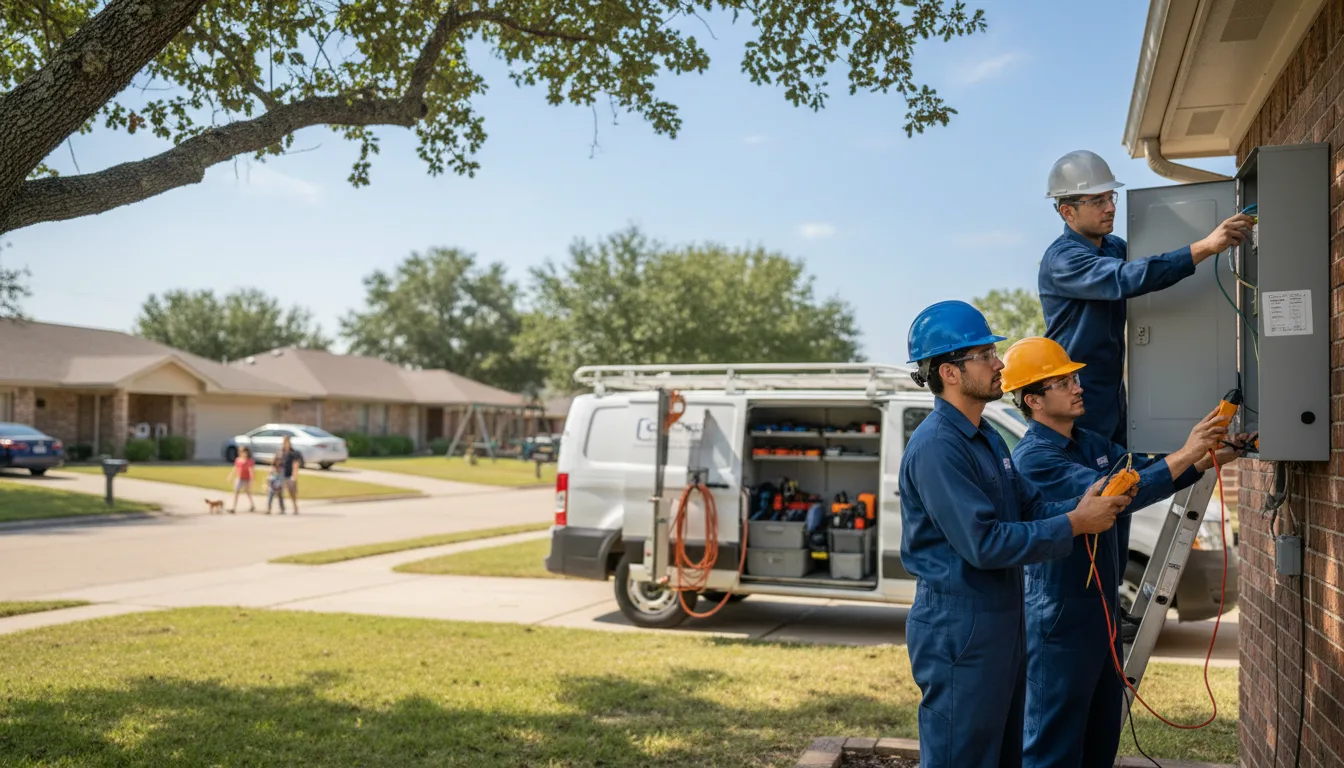Certified electrician providing emergency electrical services in Angora, NE